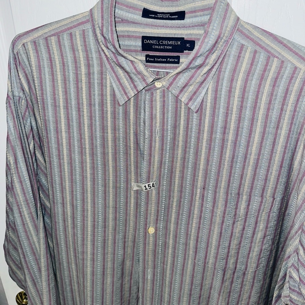 Daniel Cremieux Casual Button Down Shirt in Purple and Gray